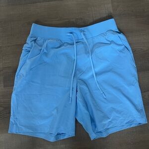 Light Blue Casual Shorts